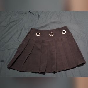 dELiA*s Black Skater Skirt with Grommet Accents